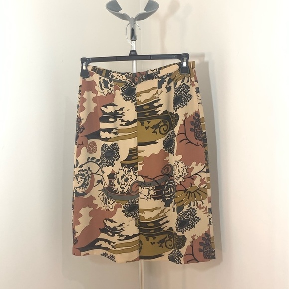 LAST ONE AVAILABLE!! - Womens Harve Bernard Floral Nude Toned Skirt Size 10 - Picture 2 of 10